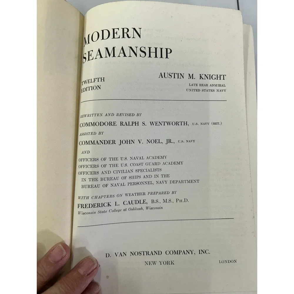 Knight's Modern Seamanship Austin M. Knight 1953 12th Edition‎ Nautical D. Van